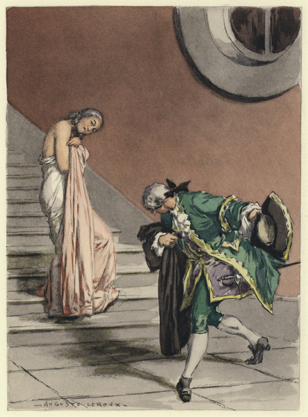 Illustration for memoirs of Casanova von Jules Marie Auguste Leroux