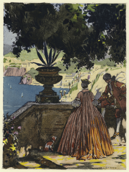 Illustration for memoirs of Casanova von Jules Marie Auguste Leroux