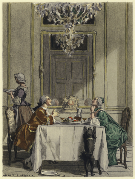 Illustration for memoirs of Casanova von Jules Marie Auguste Leroux