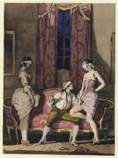 Illustration for memoirs of Casanova von Jules Marie Auguste Leroux