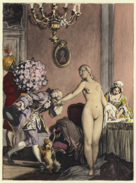 Illustration for memoirs of Casanova von Jules Marie Auguste Leroux