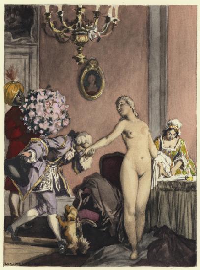 Illustration for memoirs of Casanova