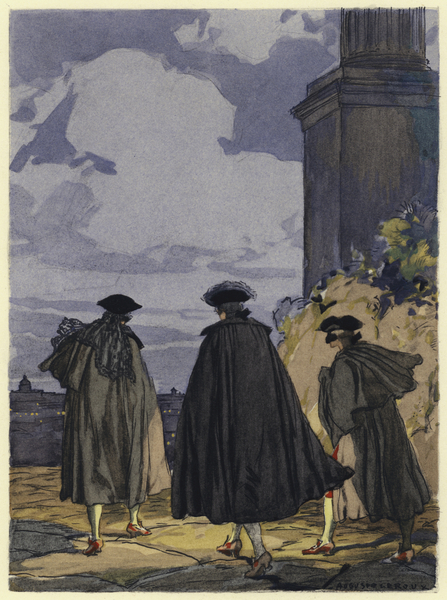 Illustration for memoirs of Casanova von Jules Marie Auguste Leroux