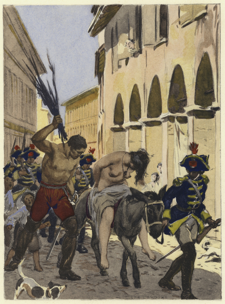 Illustration for memoirs of Casanova von Jules Marie Auguste Leroux