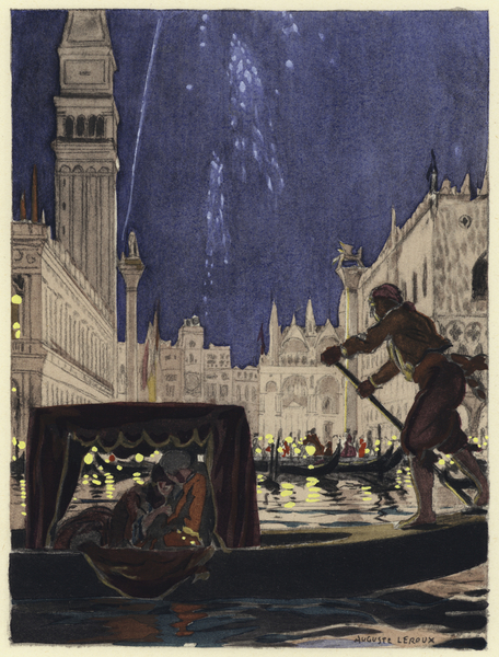 Illustration for memoirs of Casanova von Jules Marie Auguste Leroux