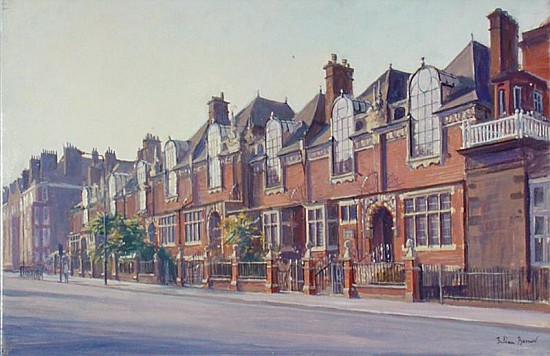Sunday Morning, Talgarth Road Studios (oil on canvas)  von Julian  Barrow