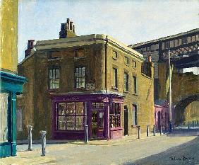 Baker''s Shop, Cornwell Road (oil on canvas) 