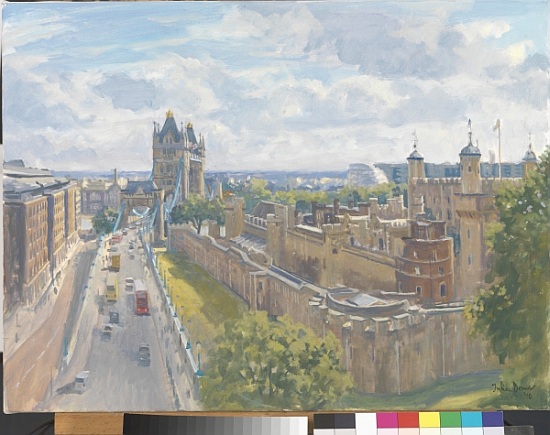 Tower Bridge and the Tower of London von Julian  Barrow