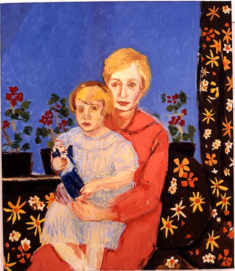 Mother and Child, Inner and Outer (oil on canvas)  von Julie  Held