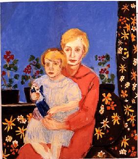 Mother and Child, Inner and Outer (oil on canvas) 
