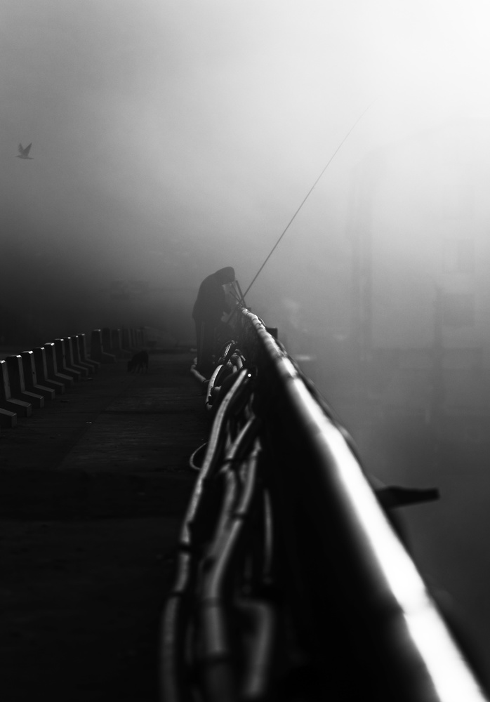 Misty bridge series VI von Julien Oncete