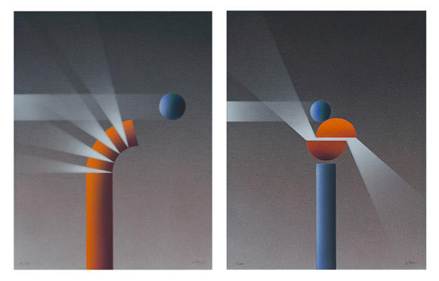 Espaces (Mappe 2 Blatt) von Julio LeParc