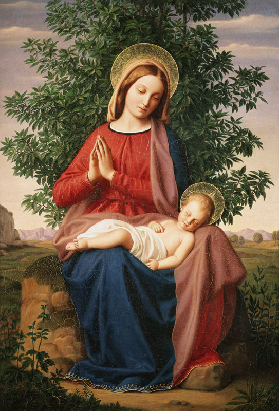 Madonna mit Kind. von Julius Schnorr von Carolsfeld