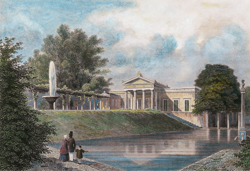 Der Charlottenhof bei Potsdam von Julius Umbach