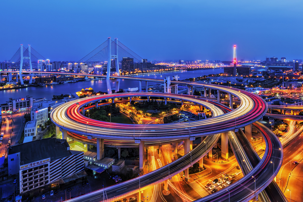 Shanghai Nanpu Bridge von Jun Zuo