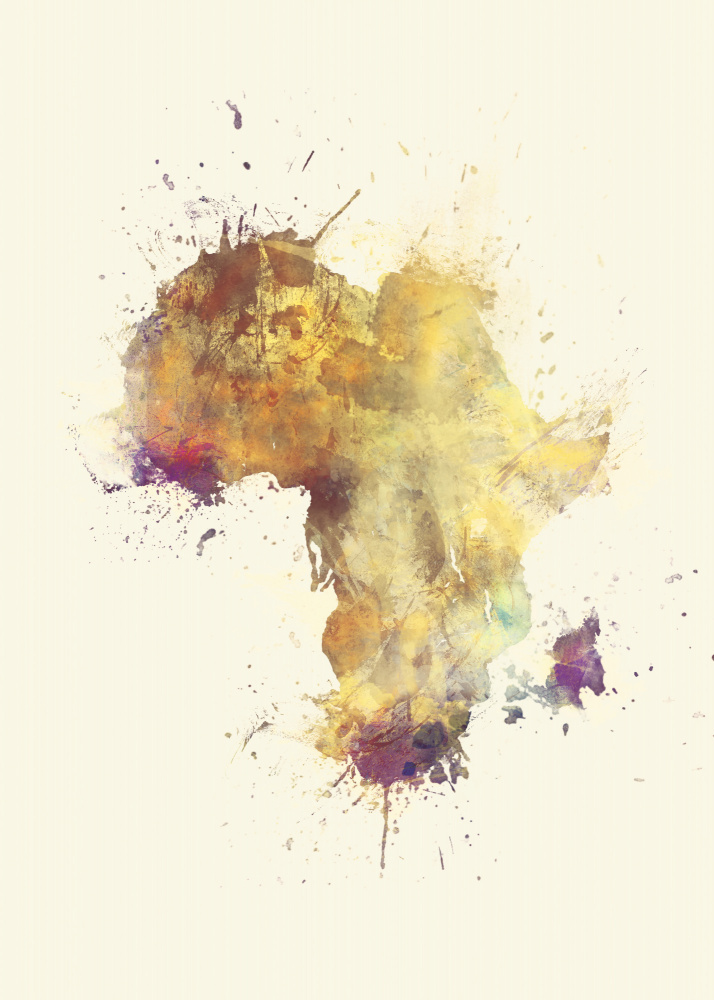 Africa Map von Justyna Jaszke