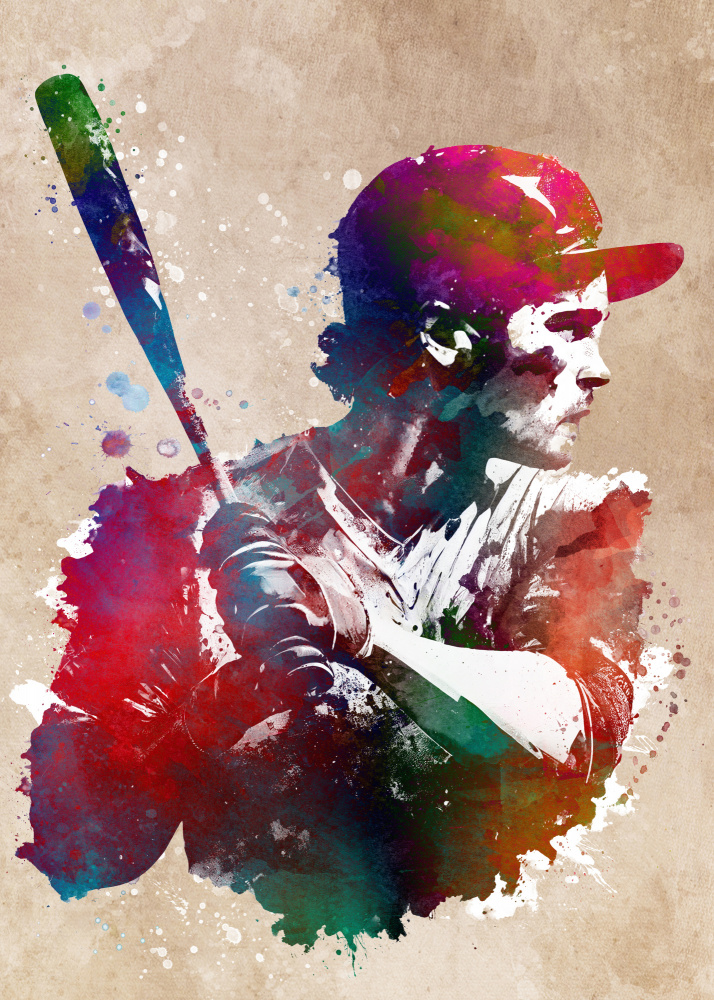 Baseball Sport Art 10 von Justyna Jaszke