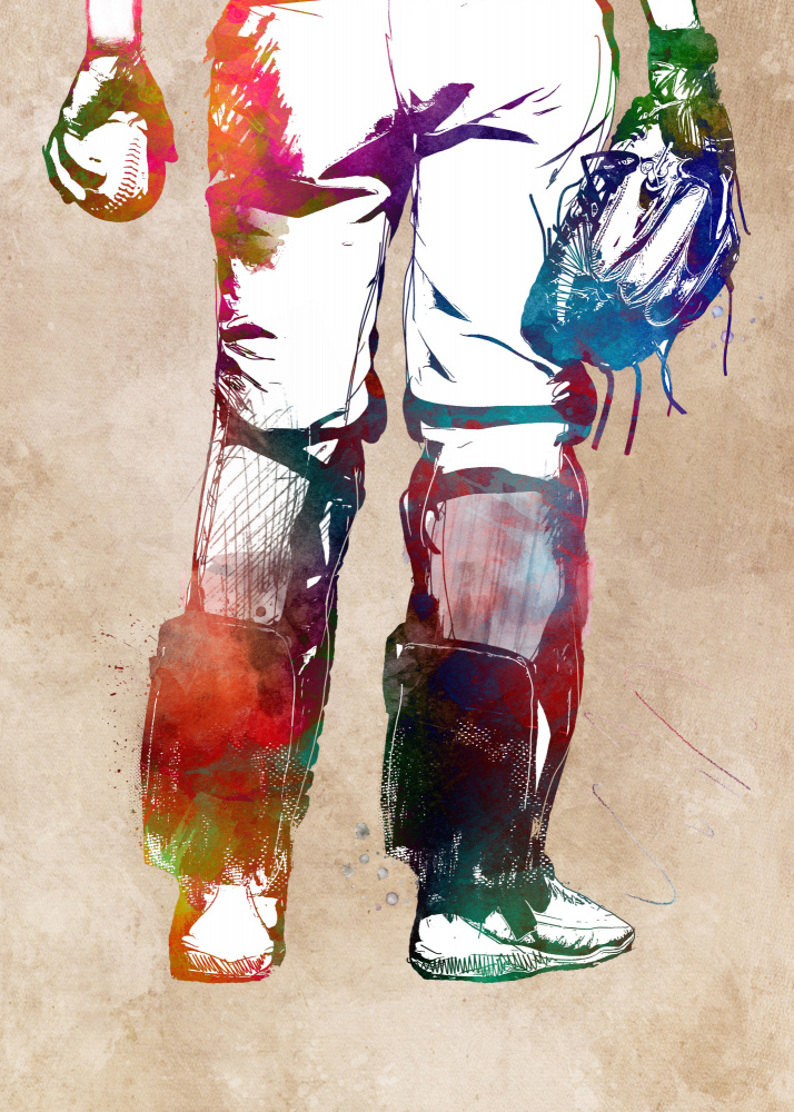 Baseball Sport Art 11 von Justyna Jaszke