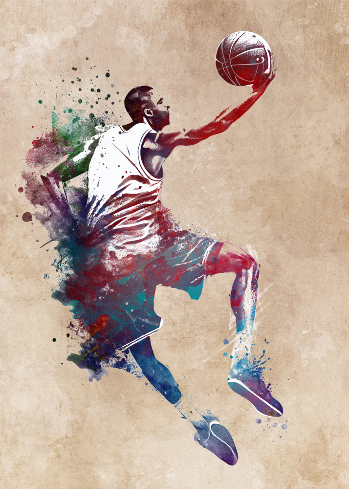 Basketball Sport Art 14 von Justyna Jaszke