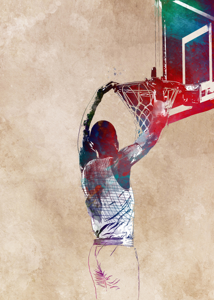 Basketball Sport Art 16 von Justyna Jaszke