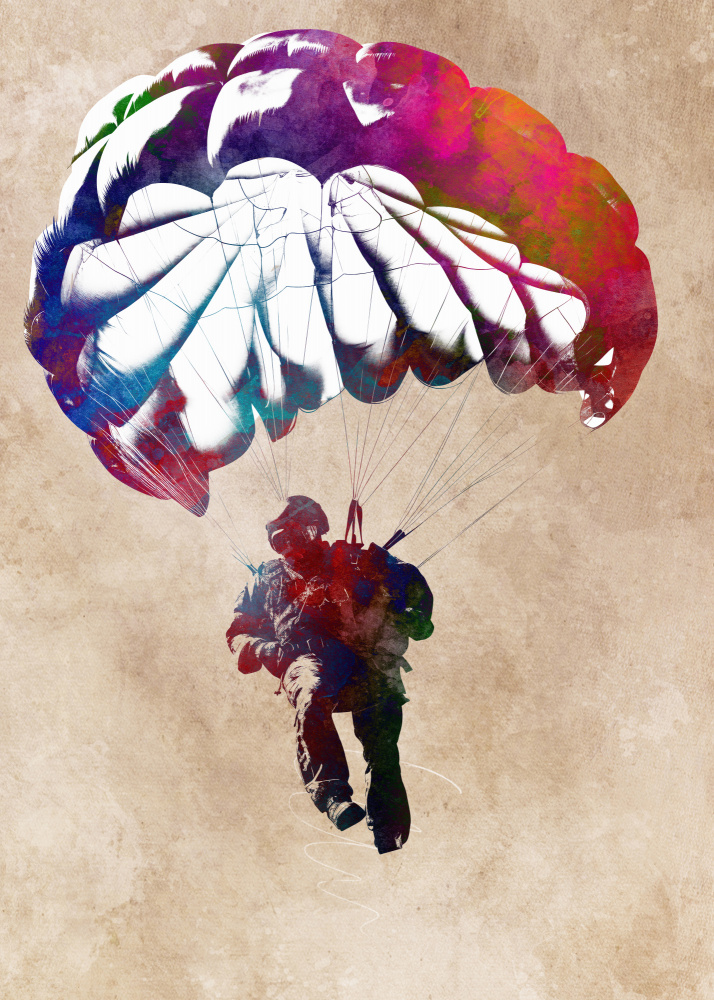 Paratrooper sport art von Justyna Jaszke