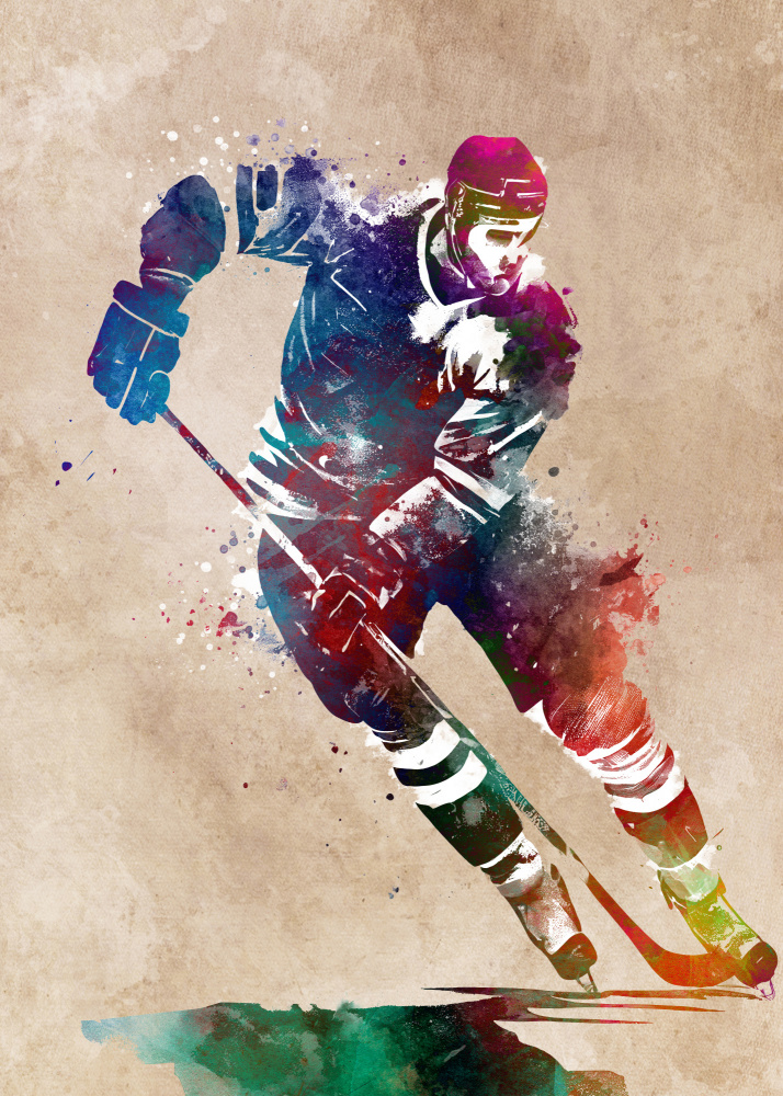 Hockey Sport Art 5 von Justyna Jaszke