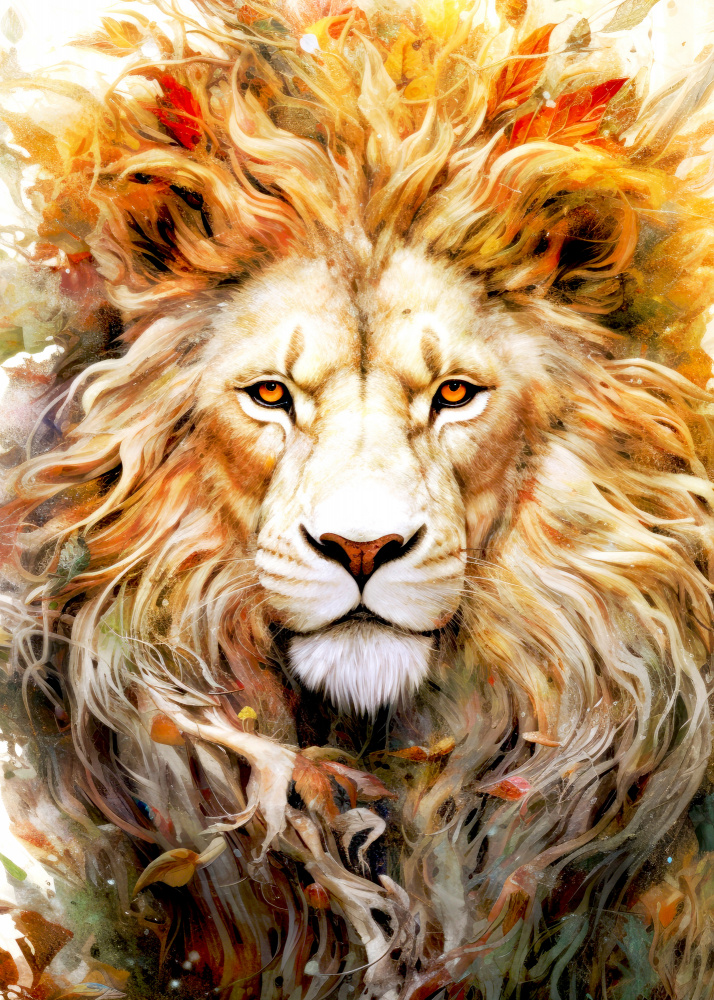 Lion animal art #lion von Justyna Jaszke
