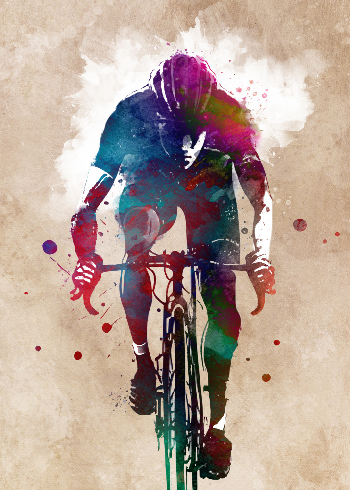 Cycling sport art 41 von Justyna Jaszke