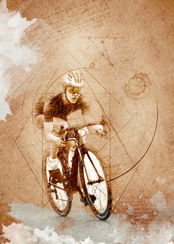 Cycling sport art 49 von Justyna Jaszke