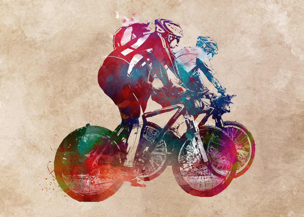 Cycling sport art 5 von Justyna Jaszke