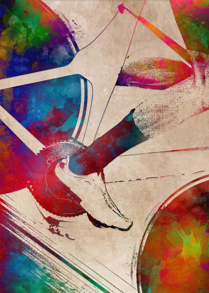 Cycling sport art 54 von Justyna Jaszke