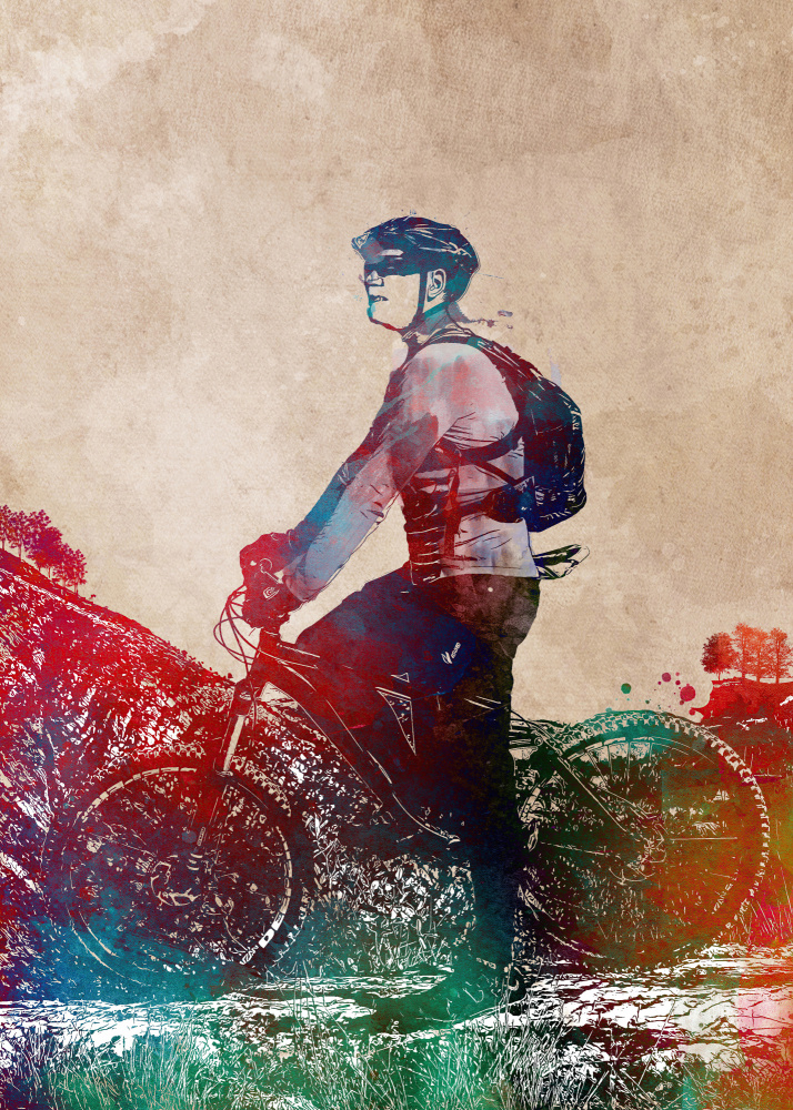 Cycling sport art 56 von Justyna Jaszke