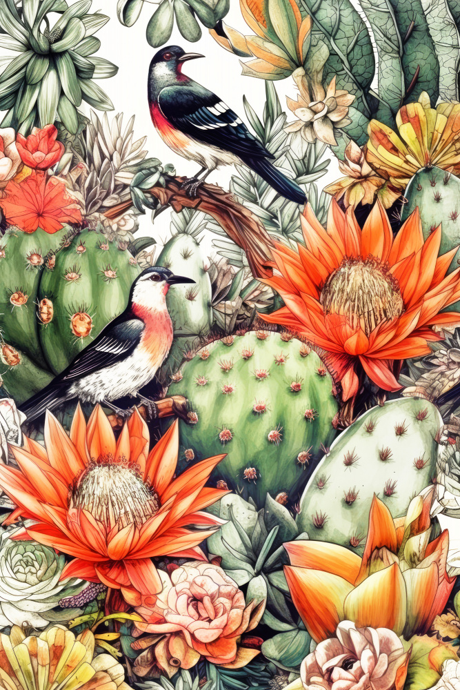 Succulents and cactus 7 von Justyna Jaszke