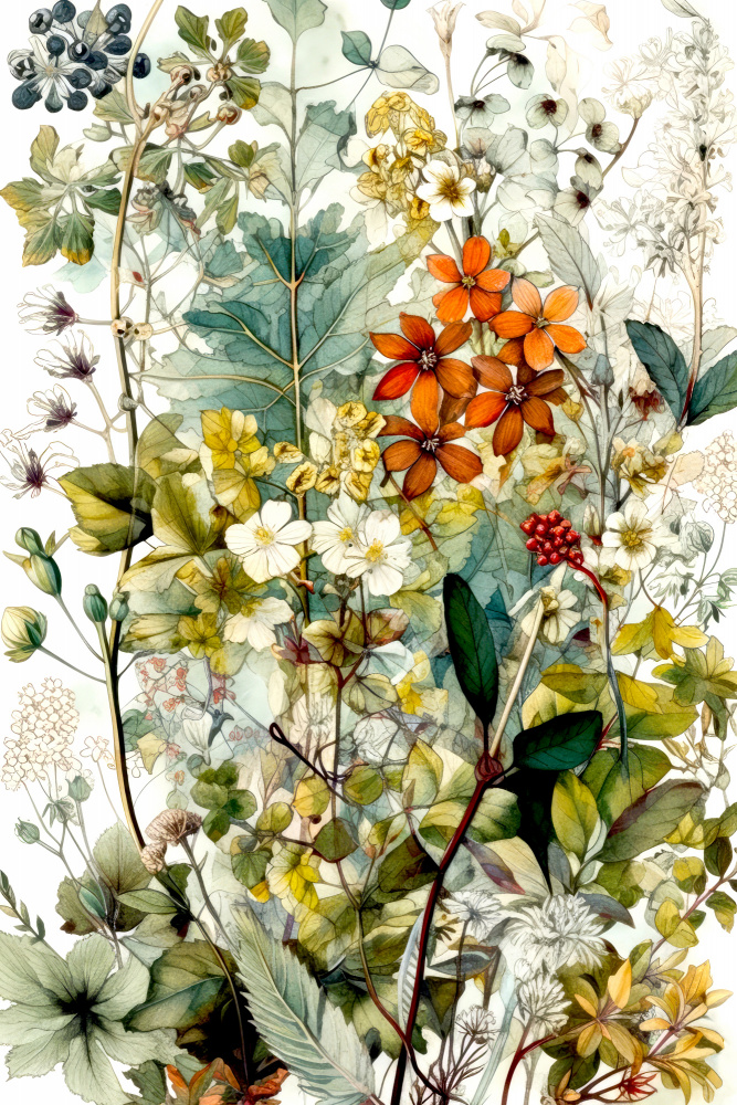 Meadow flowers 13 von Justyna Jaszke