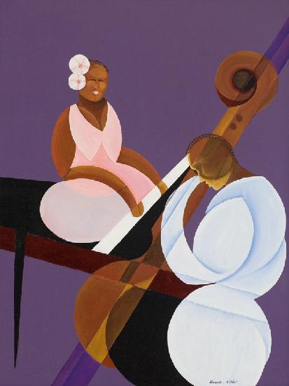 Lavender Jazz, 2007 (oil and acrylic on canvas) 