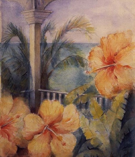 Coccoloba Hibiscus  von Karen  Armitage