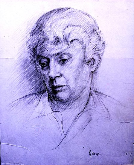 Quentin Crisp (1908-1999) (pencil on paper)  von Karen  Armitage