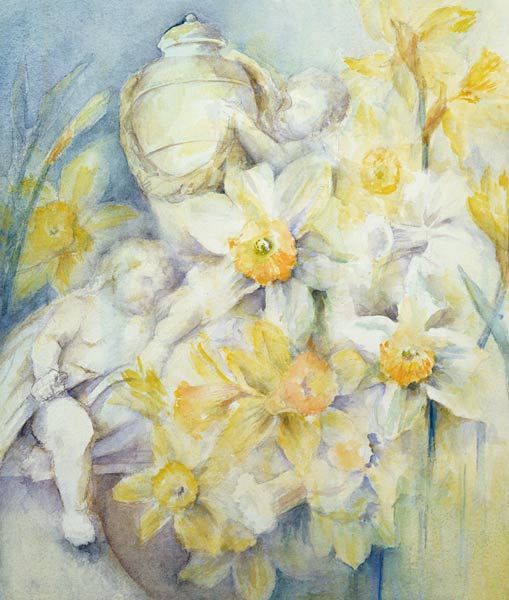 Stourhead Daffodils  von Karen  Armitage