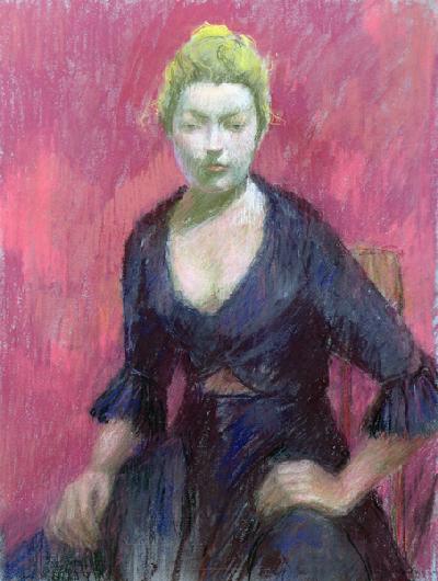 Katrina (pastel on paper) 