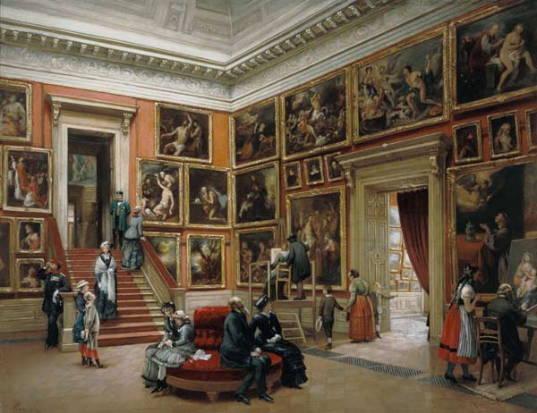 In der Dresdener Galerie von Karl Louis Preusser