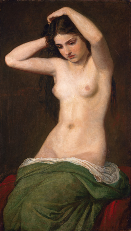 Sich kämmendes Mädchen von Károly Lotz