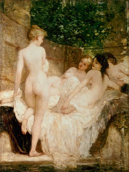 After the Bath von Károly Lotz