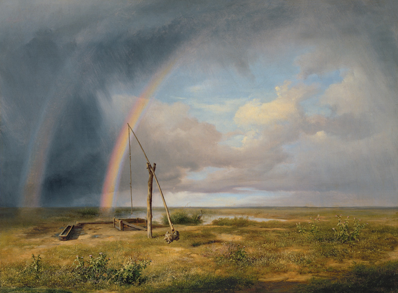 Well Against a Rainbow von Károly Markó