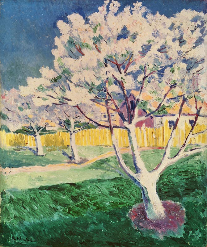 K.Malevich, Blossoming apple trees von Kasimir Sewerinowitsch Malewitsch