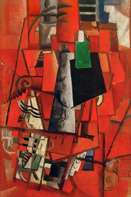 Dame am Klavier von Kasimir Sewerinowitsch Malewitsch