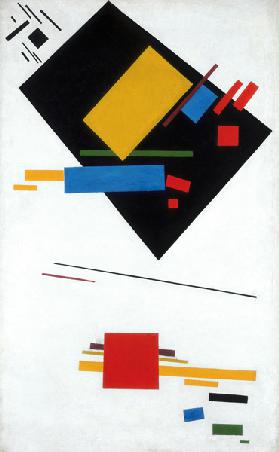 Suprematische Malerei (Schwarzes Trapez und Rotes Quadrat)