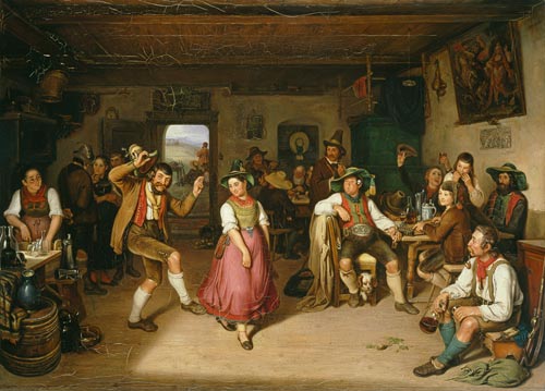 Target Shooting and Dancing in Oberbayern von Kaspar Kaltenmoser