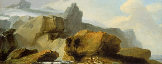 Felsen unterhalb des Titlisgletschers. von Kaspar Wolf