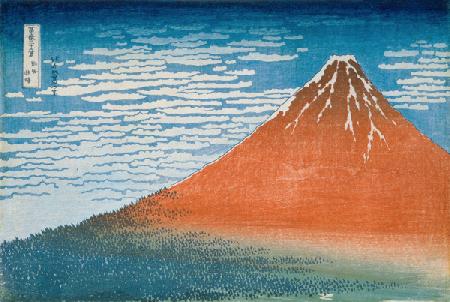 Der Fuji bei klarem Wetter - Aus der Serie der 36 Ansichten des Fudschijama