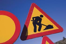 Men at Work road sign